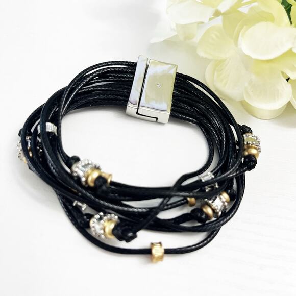 Chico's Mixed Metal Charmy Multistrand Magnetic Bracelet - Picture 6 of 6